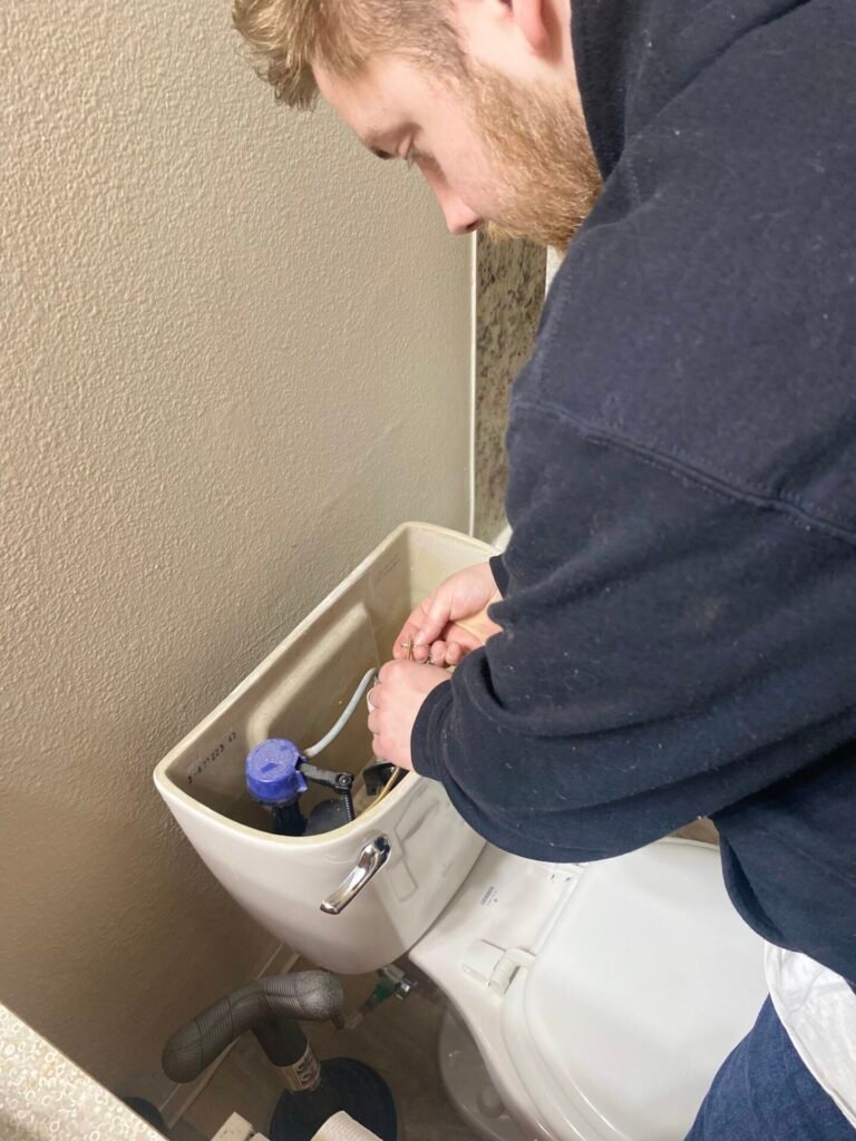 About - Evergreen Plumbing Authority Evergreen Plumbers Installing Toilet in Tacoma
